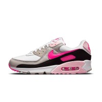 Nike Air Max 90 DM3051-100 - ホワイトスニーカーとホットピンク＆ブラックアクセント | 大胆なスタイル＆日常の快適さ