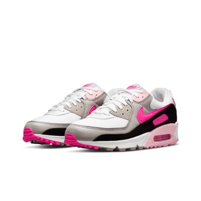 Nike Air Max 90 DM3051-100 - ホワイトスニーカーとホットピンク＆ブラックアクセント | 大胆なスタイル＆日常の快適さ