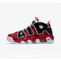 Nike Air More Uptempo “Bulls” Retro Basketball Shoes 921948-600 - Red & Black, Supreme Comfort