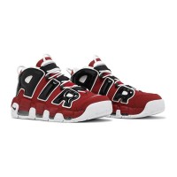 Nike Air More Uptempo “Bulls” Retro Basketball Shoes 921948-600 - Red & Black, Supreme Comfort