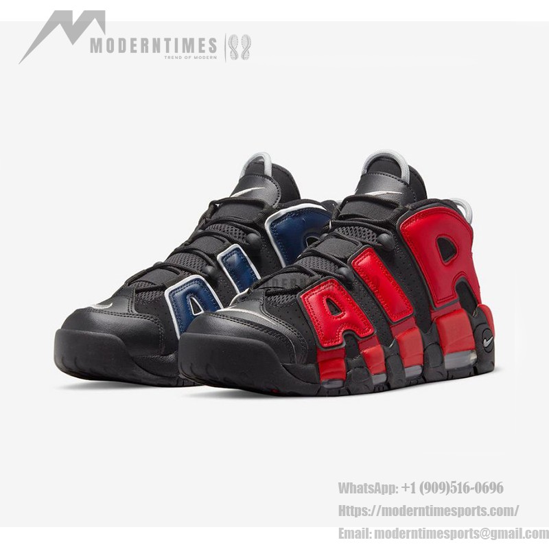 Nike Air More Uptempo DJ4400-001 ブラック バスケットボールスニーカー Nike Air More Uptempo DJ4400-001 ブラック クラシック バスケットボールスニーカー