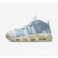 ナイキ エア モア アップテンポ ホワイト/ライトブルー レトロ バスケットボールシューズ クラシック AIR デザイン 快適なクッション