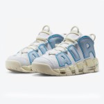 Nike Air More Uptempo White/Light Blue レトロバスケットボールシューズ クラシックなAIRデザインを備えた Nike Air More Uptempo White/Light Blue レトロバスケットボールシューズ