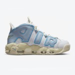 Nike Air More Uptempo White/Light Blue レトロバスケットボールシューズ クラシックなAIRデザインを備えた Nike Air More Uptempo White/Light Blue レトロバスケットボールシューズ