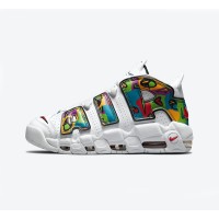 ナイキ エア モア アップテンポ “ピース・ラブ・スウッシュ” クラシック バスケットボール シューズ DM8150-100 メンズ アスレチック スニーカー