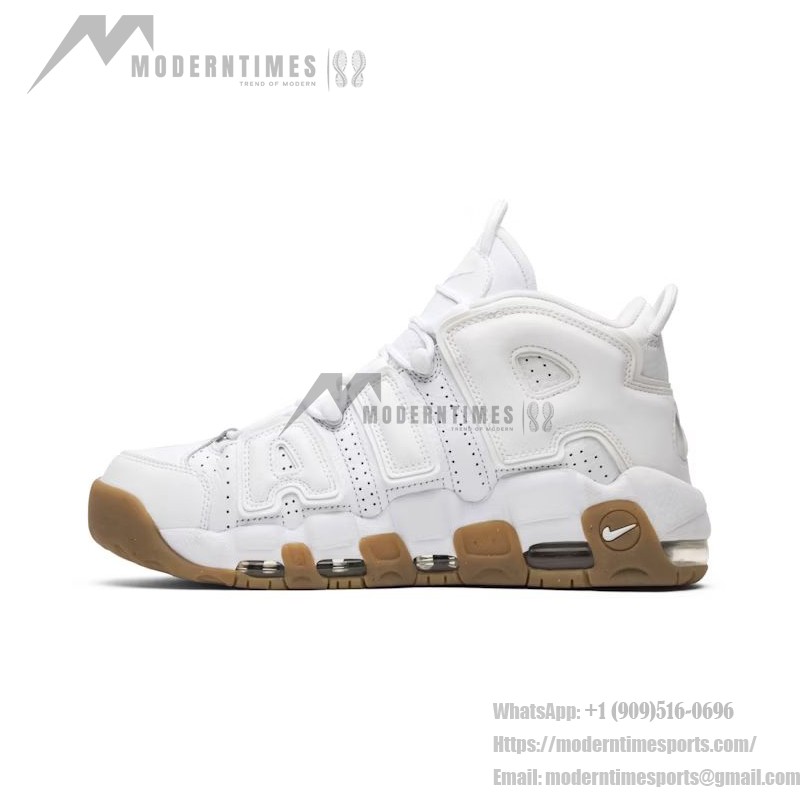Nike Air More Uptempo 414962-103 White/Red Classic Retro Sneakers Nike Air More Uptempo 414962-103 White/Red Sneakers with Retro Design