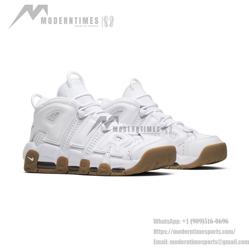 Nike Air More Uptempo 414962-103 White/Red Classic Retro Sneakers Nike Air More Uptempo 414962-103 White/Red Sneakers with Retro Design