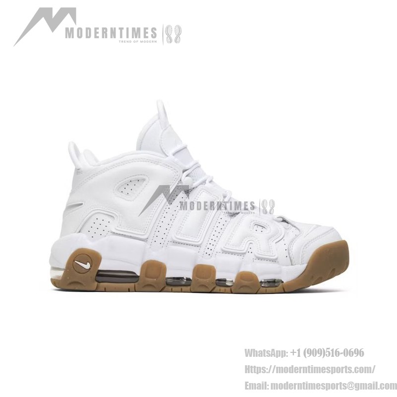 Nike Air More Uptempo 414962-103 White/Red Classic Retro Sneakers Nike Air More Uptempo 414962-103 White/Red Sneakers with Retro Design