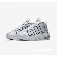 ナイキ Air More Uptempo GS ホワイト＆ネイビー ユース クラシック レトロ バスケットボールシューズ | 快適性と耐久性 | 415082-109