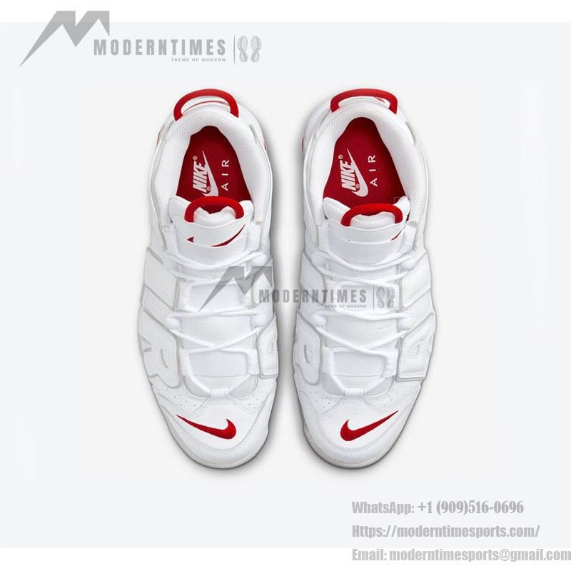 ユニークな配色のNike Air More Uptempo DX8965-100 レトロバスケットシューズ Nike Air More Uptempo DX8965-100 クラシックレトロバスケットボールシューズ