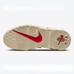 Nike Air More Uptempo White/Red レトロバスケットボールシューズ FN3497-100 クラシックなAIRブランディングを備えたNike Air More Uptempo White/Red レトロバスケットボールシューズ (モデル: FN3497-100)