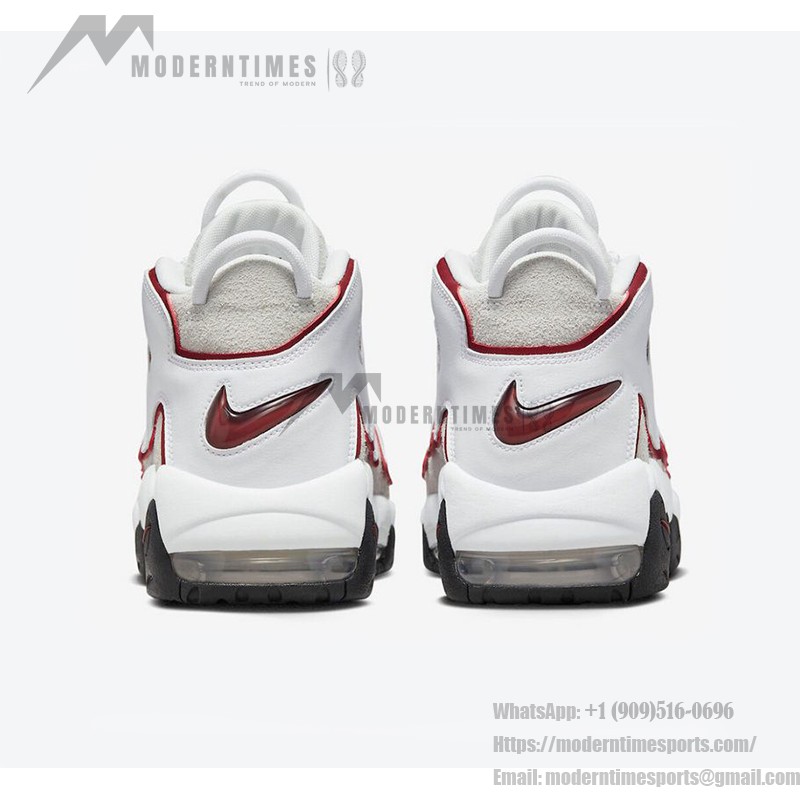 Nike Air More Uptempo White/Team Red レトロバスケットボールシューズ クラシックなAIRデザインを備えた Nike Air More Uptempo White/Team Red レトロバスケットボールシューズ