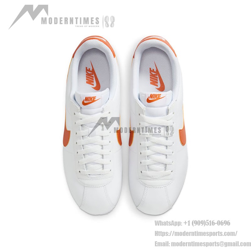 Nike Cortez Campfire Orange DM4044-102 Nike Cortez Campfire Orange DM4044-102 - White and Orange Retro Sneakers