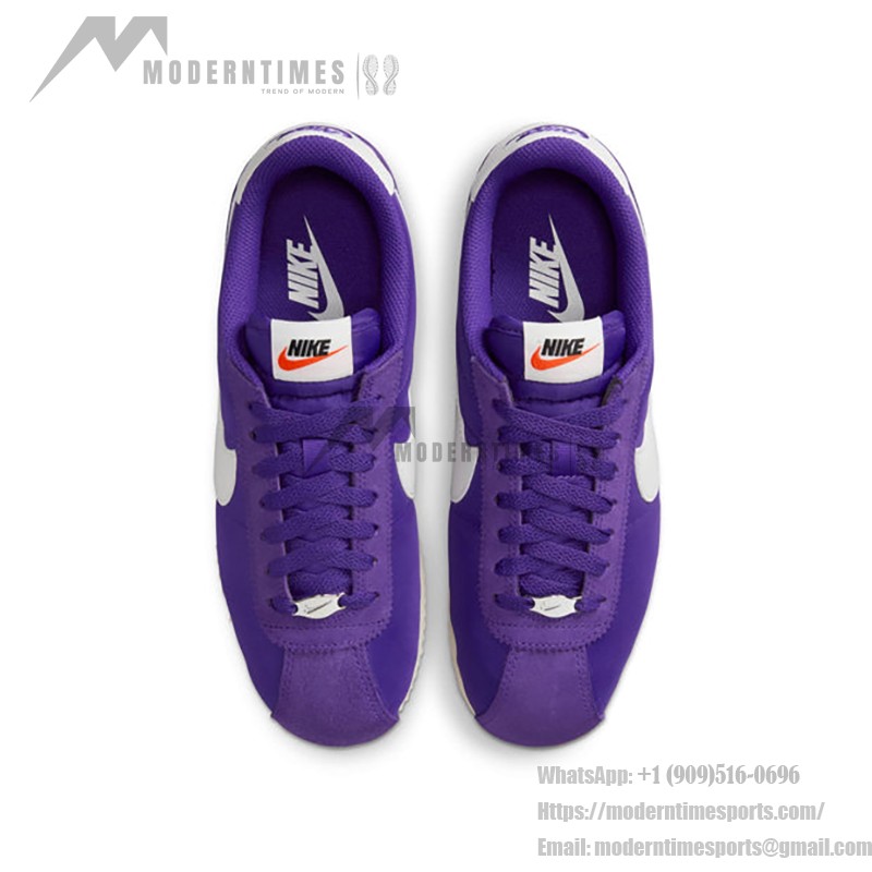 Nike Cortez Court Purple DZ2795-500 Nike Cortez Court Purple DZ2795-500 - Retro Purple Sneakers with White Swoosh