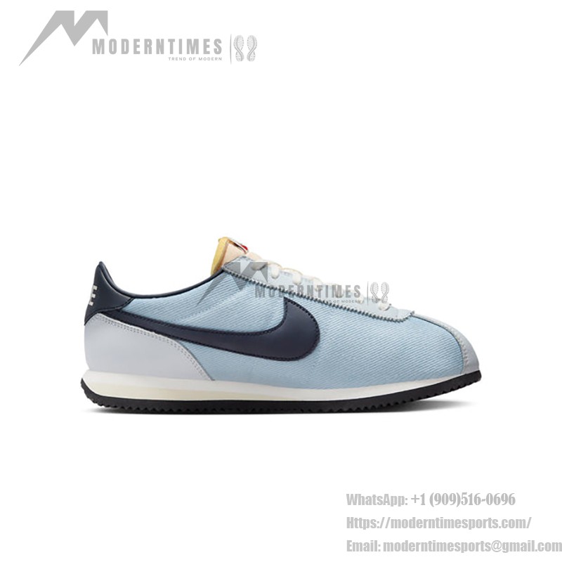 Nike Cortez Denim Blue HF0100-400 Nike Cortez Denim Blue HF0100-400 - Denim Blue Sneakers with Navy Details
