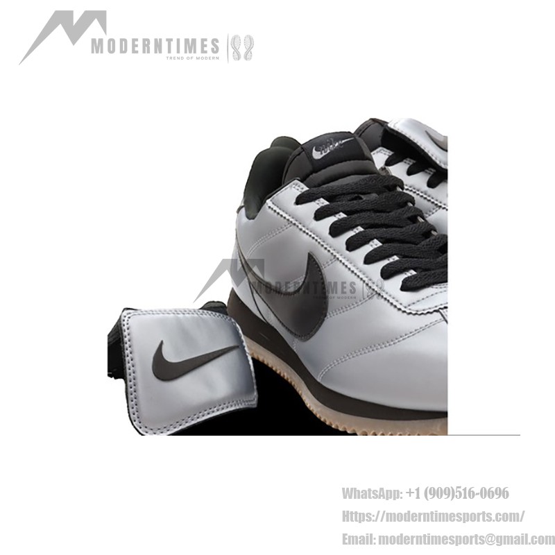 Nike Cortez メタリックグレーとブラック HQ3490-099 Nike Cortez Leather SE Metallic Cool Grey Black HQ3490-099 スニーカー