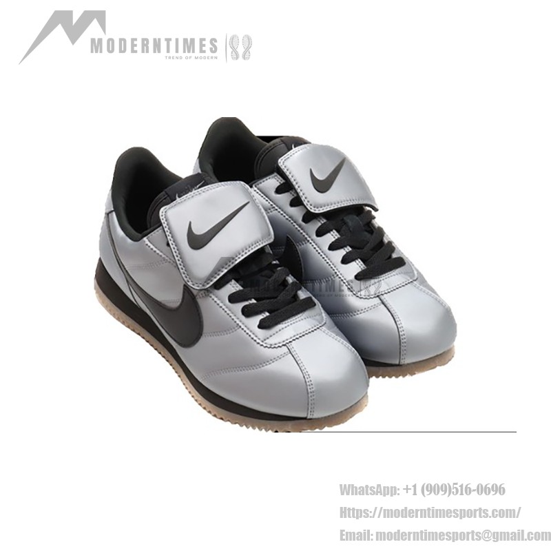 Nike Cortez メタリックグレーとブラック HQ3490-099 Nike Cortez Leather SE Metallic Cool Grey Black HQ3490-099 スニーカー