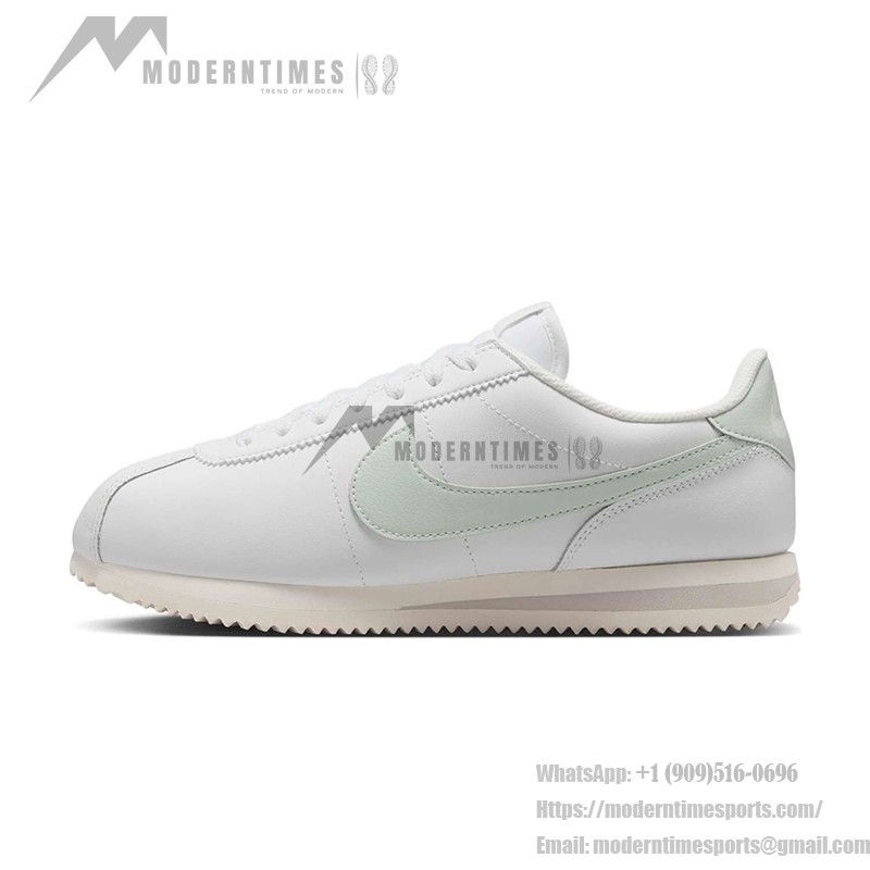 Nike Cortez Summit White Mint スニーカー Nike Cortez Leather Summit White Mint Light Bone DN1791-106 - ミントアクセント付きクラシックホワイトスニーカー