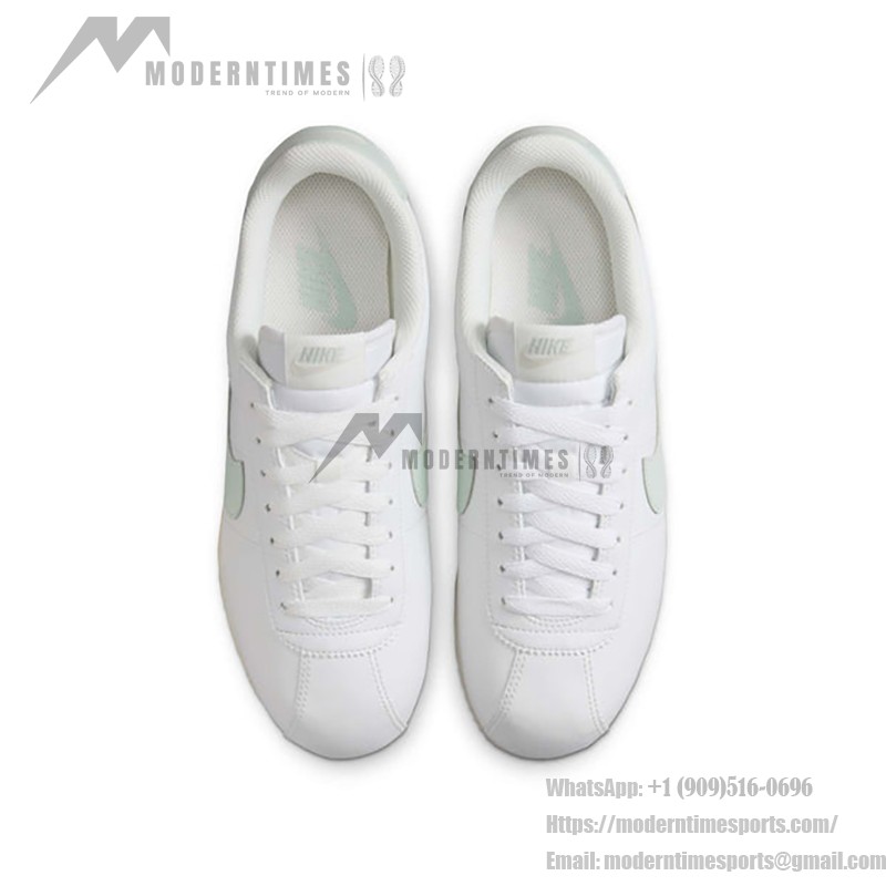 Nike Cortez Summit White Mint スニーカー Nike Cortez Leather Summit White Mint Light Bone DN1791-106 - ミントアクセント付きクラシックホワイトスニーカー
