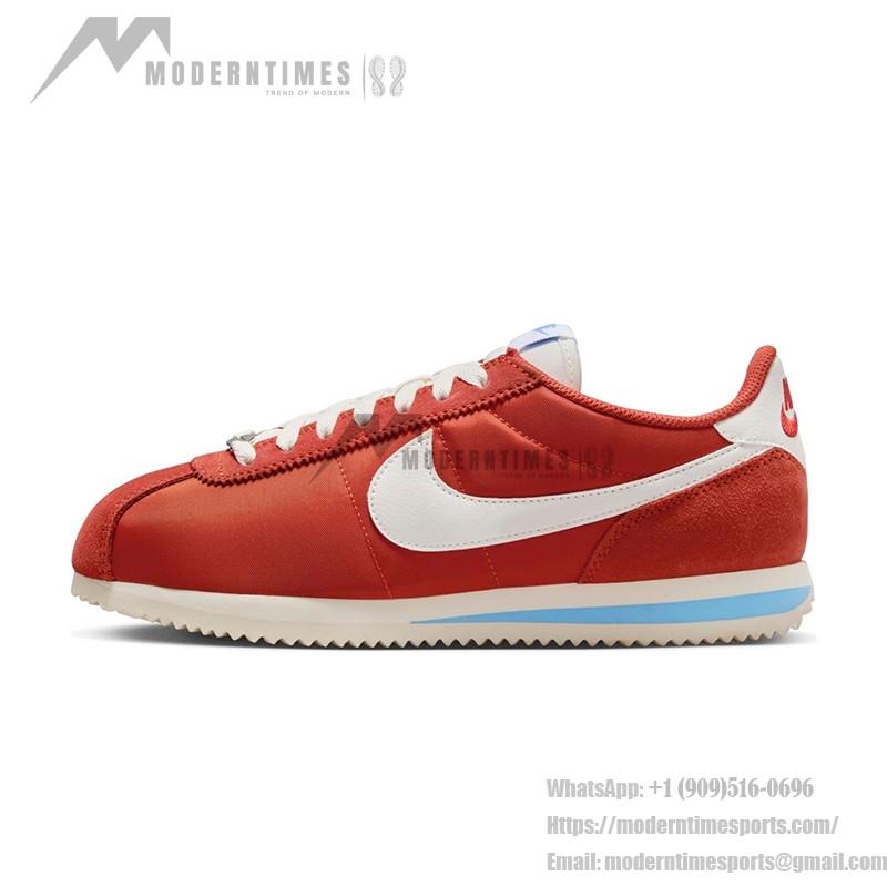 Nike Cortez Picante Red スニーカー Nike Cortez Picante Red DZ2795-601 - 白いディテールが映える大胆な赤のスニーカー