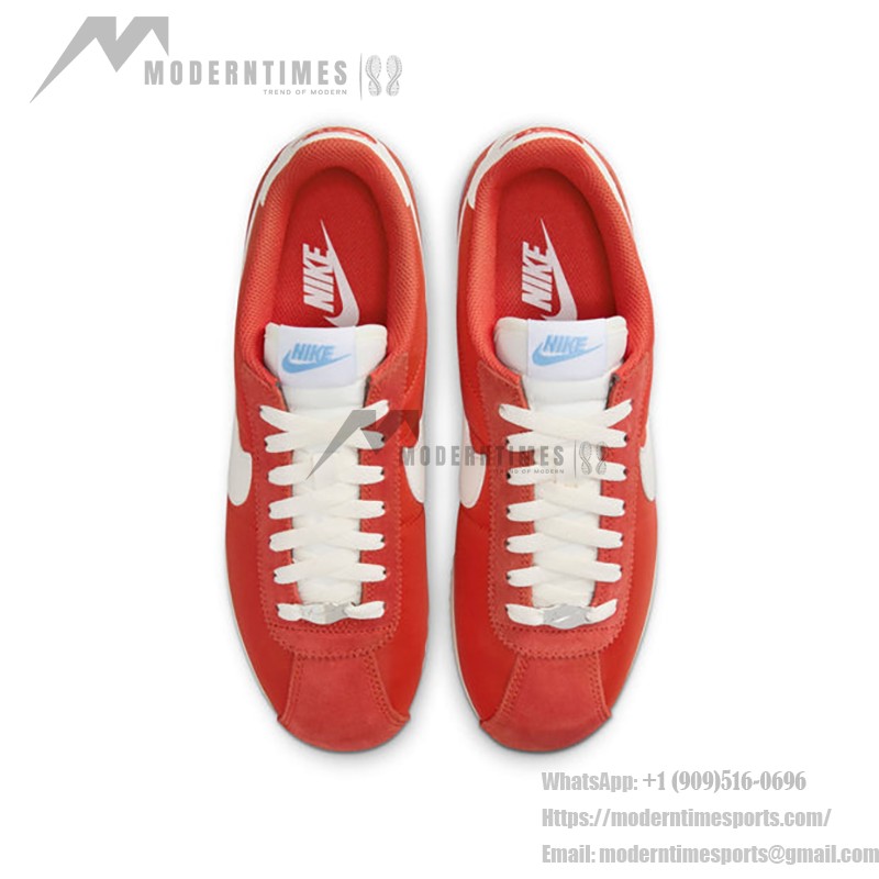 Nike Cortez Picante Red スニーカー Nike Cortez Picante Red DZ2795-601 - 白いディテールが映える大胆な赤のスニーカー