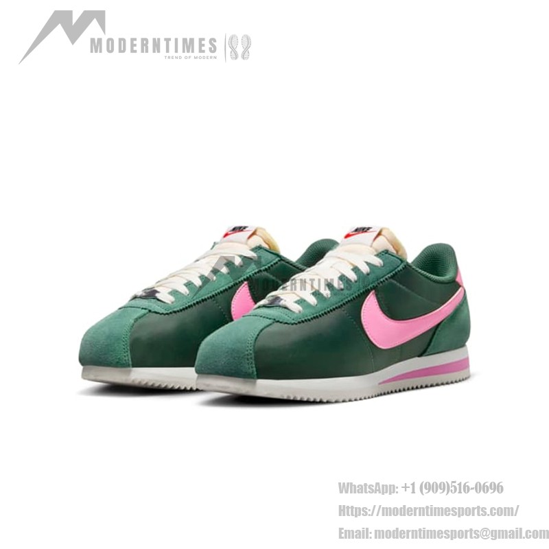 Nike Cortez TXT Watermelonスニーカー - グリーンとピンクのレトロデザイン Nike Cortez TXT Watermelon HF9994-300 - 鮮やかなグリーンとピンクのスニーカー