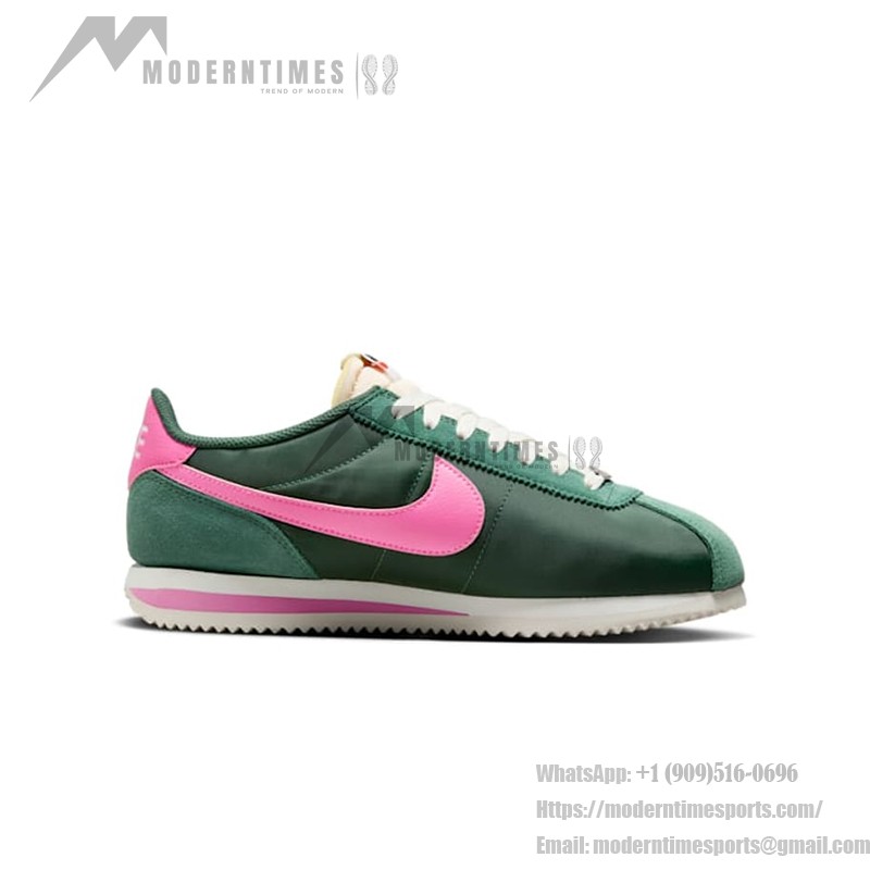 Nike Cortez TXT Watermelonスニーカー - グリーンとピンクのレトロデザイン Nike Cortez TXT Watermelon HF9994-300 - 鮮やかなグリーンとピンクのスニーカー