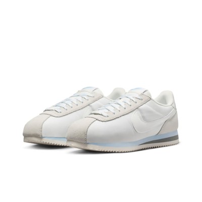 Nike Cortez Summit White Grey HF6410-101 - 時代を超えた快適さを備えたエレガントなホワイトスニーカー (グレーとブルーの繊細なディテール付き)