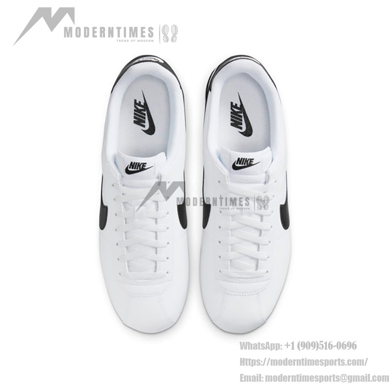 Nike Cortez White Black DM4044-105 Sneakers Nike Cortez White Black DM4044-105 - Classic White Sneakers with Black Details