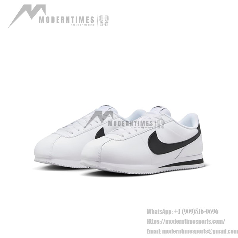 Nike Cortez White Black DM4044-105 Sneakers Nike Cortez White Black DM4044-105 - Classic White Sneakers with Black Details