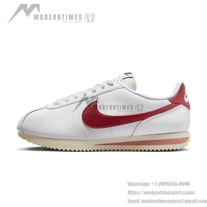Nike Cortez White Red Stardust DN1791-103 Nike Cortez White Red Stardust DN1791-103 - 赤いディテールが魅力のクラシックな白いスニーカー