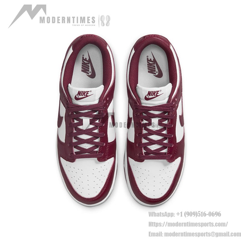 Nike Dunk Low Burgundy & White Classic DD1503-108 レトロストリートウェアスニーカー Nike Dunk Low Burgundy & White レトロスニーカー