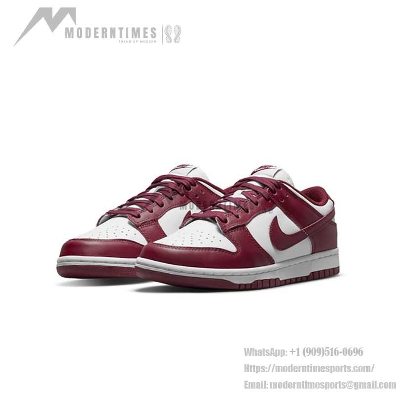 Nike Dunk Low Burgundy & White Classic DD1503-108 レトロストリートウェアスニーカー Nike Dunk Low Burgundy & White レトロスニーカー