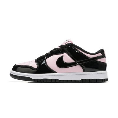 Nike Dunk Low ESS「Pink Black」DJ9955-600 - スタイリッシュなピンク＆ブラック ロートップ スニーカー | カジュアルスタイル
