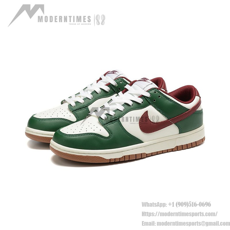 Nike Dunk Low "Gorge Green" Retro スニーカー - 軽量で時代を超えた魅力 Nike Dunk Low "Gorge Green" Retro スニーカー グリーンとホワイト - 秋冬エディション