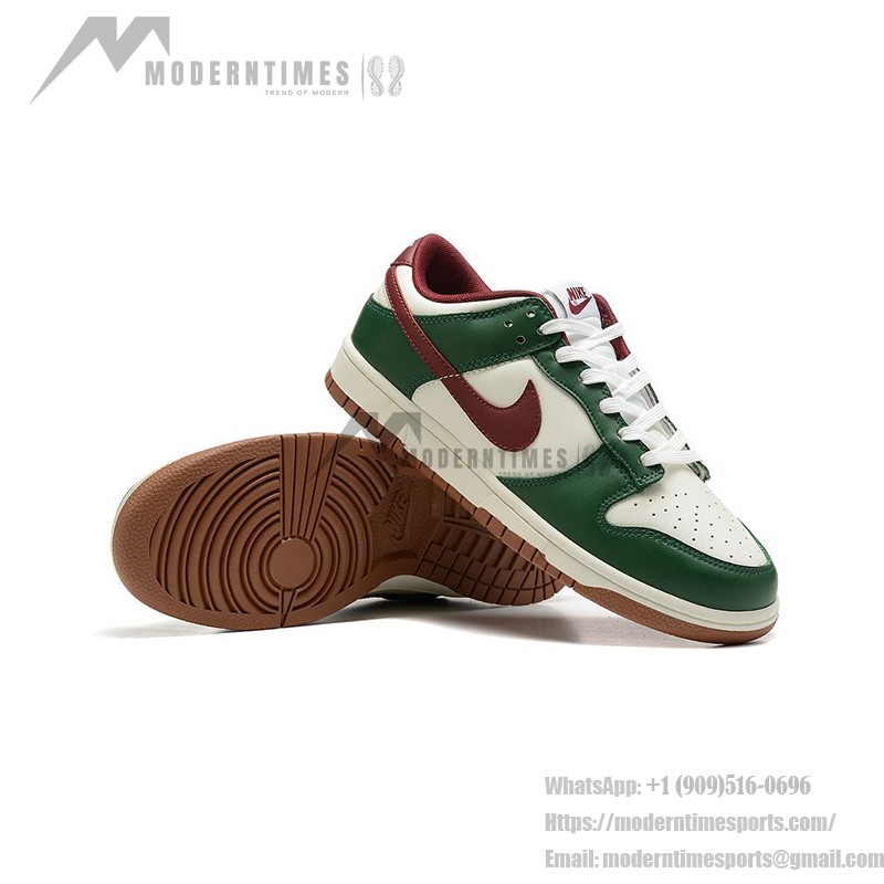 Nike Dunk Low "Gorge Green" Retro スニーカー - 軽量で時代を超えた魅力 Nike Dunk Low "Gorge Green" Retro スニーカー グリーンとホワイト - 秋冬エディション