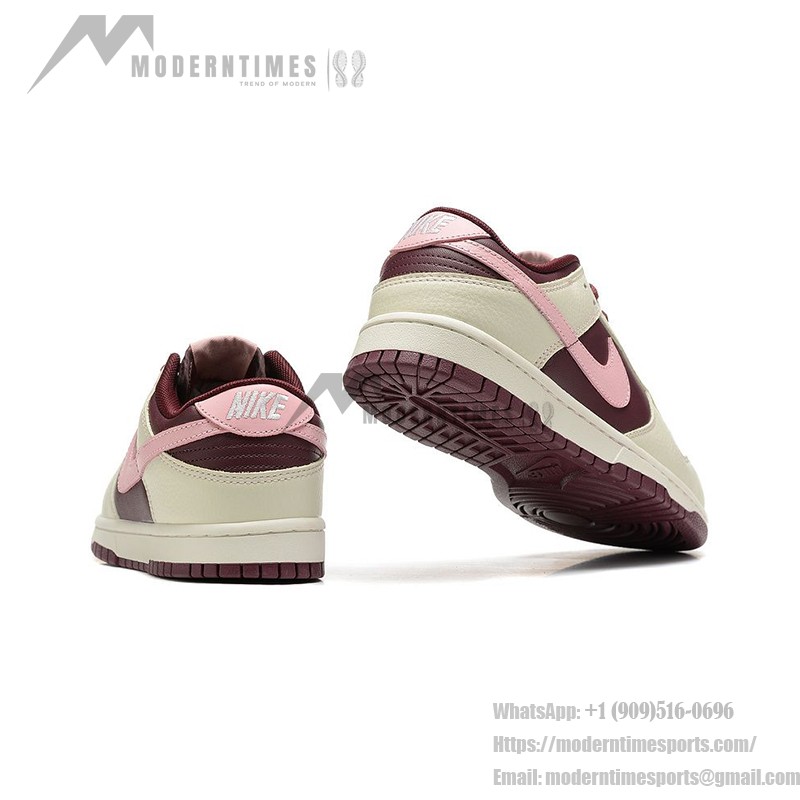 Nike Dunk Low "Night Maroon & Medium Soft Pink" DR9705-100 スタイリッシュなスニーカー Nike Dunk Low "Night Maroon & Medium Soft Pink" DR9705-100 側面ビュー