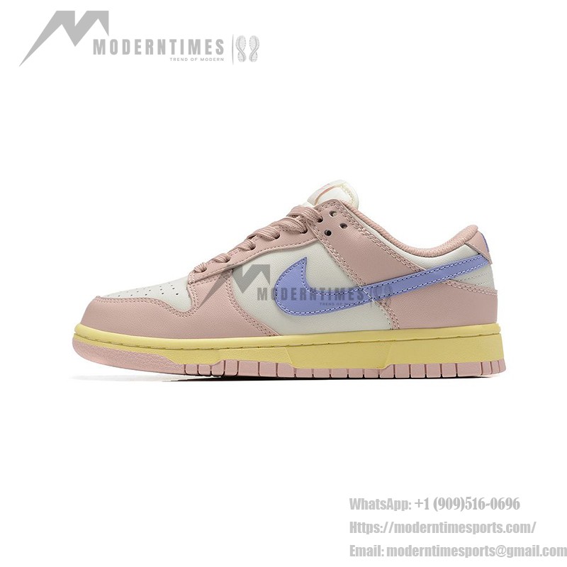 Nike Dunk Low "Pink Oxford" DD1503-601 スタイリッシュなピンクスニーカー Nike Dunk Low "Pink Oxford" DD1503-601 パステルピンクスニーカーのサイドビュー