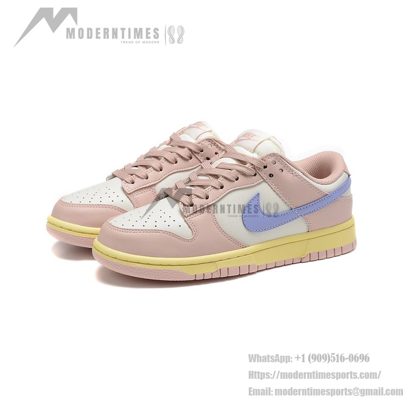 Nike Dunk Low "Pink Oxford" DD1503-601 スタイリッシュなピンクスニーカー Nike Dunk Low "Pink Oxford" DD1503-601 パステルピンクスニーカーのサイドビュー