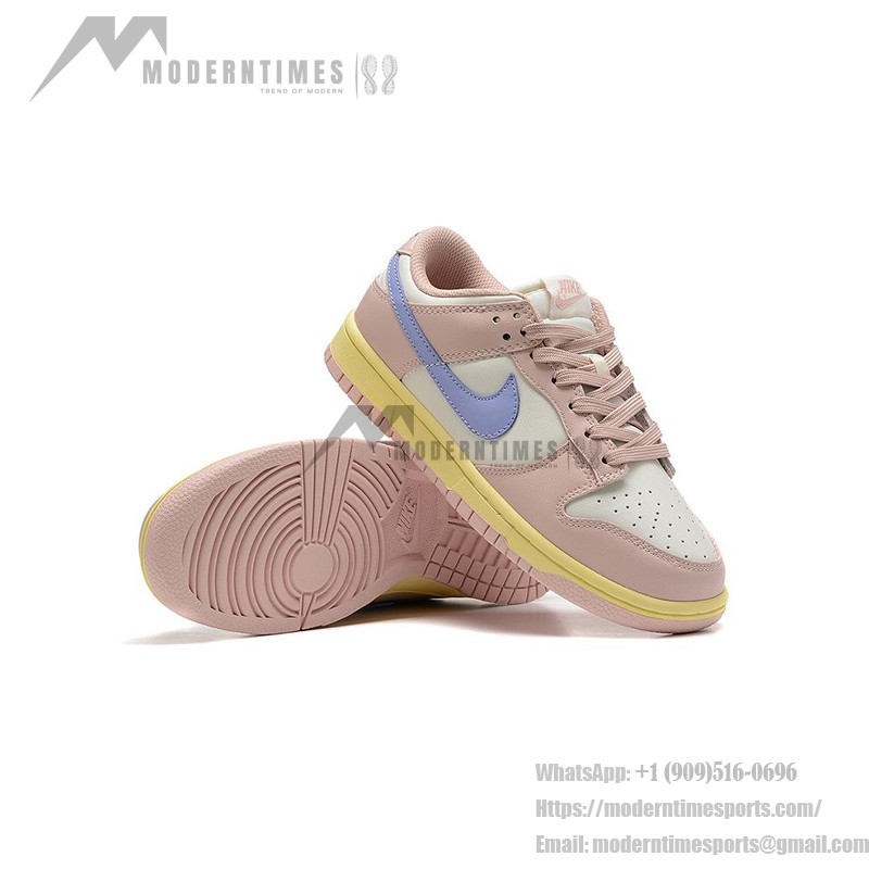 Nike Dunk Low "Pink Oxford" DD1503-601 スタイリッシュなピンクスニーカー Nike Dunk Low "Pink Oxford" DD1503-601 パステルピンクスニーカーのサイドビュー