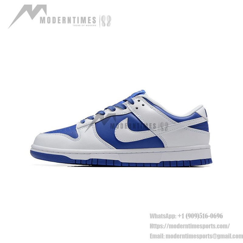 Nike Dunk Low "Racer Blue" DD1391-401 スタイリッシュで快適なスニーカー Nike Dunk Low "Racer Blue" DD1391-401 青いスニーカーのサイドビュー