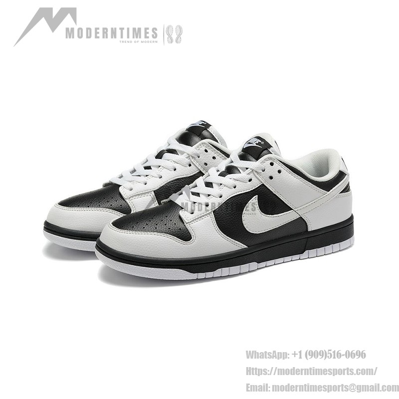 Nike Dunk Low "Reverse Panda" FD9064-011 スタイリッシュで快適な黒白スニーカー Nike Dunk Low "Reverse Panda" FD9064-011 黒白スニーカーのサイドビュー