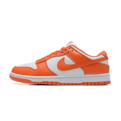 Nike Dunk Low "Syracuse" CU1726-101 - ストリートスタイルと日常使いに最適な鮮やかなオレンジと白のスニーカー