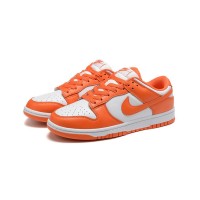 Nike Dunk Low "Syracuse" CU1726-101 - ストリートスタイルと日常使いに最適な鮮やかなオレンジと白のスニーカー