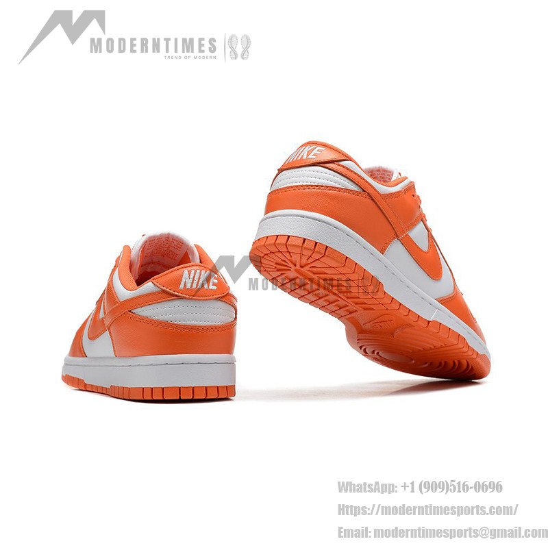 Nike Dunk Low "Syracuse" CU1726-101 ストリートスタイルと日常使いに最適な鮮やかなオレンジと白のスニーカー Nike Dunk Low "Syracuse" CU1726-101 オレンジと白のスニーカーサイドビュー