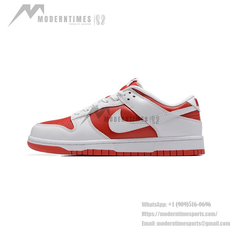 Nike Dunk Low "University Red" DD1391-600 スポーツとカジュアルスタイルに最適な鮮やかな赤と白のスニーカー Nike Dunk Low "University Red" DD1391-600 赤と白のスニーカー サイドビュー