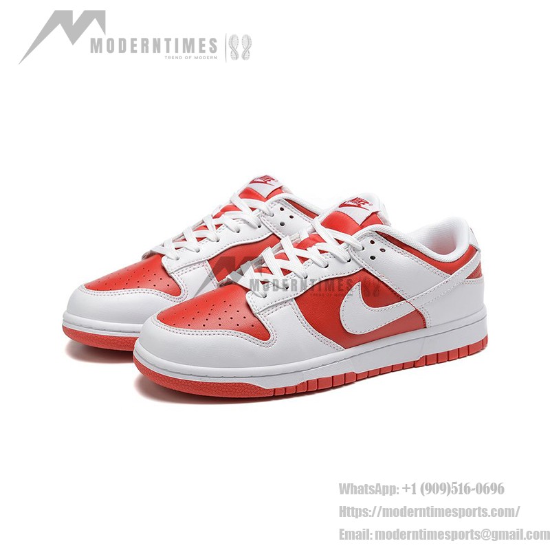 Nike Dunk Low "University Red" DD1391-600 スポーツとカジュアルスタイルに最適な鮮やかな赤と白のスニーカー Nike Dunk Low "University Red" DD1391-600 赤と白のスニーカー サイドビュー