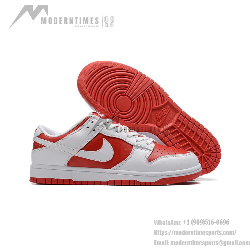Nike Dunk Low "University Red" DD1391-600 スポーツとカジュアルスタイルに最適な鮮やかな赤と白のスニーカー Nike Dunk Low "University Red" DD1391-600 赤と白のスニーカー サイドビュー