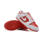 Nike Dunk Low "University Red" DD1391-600 スポーツとカジュアルスタイルに最適な鮮やかな赤と白のスニーカー Nike Dunk Low "University Red" DD1391-600 赤と白のスニーカー サイドビュー