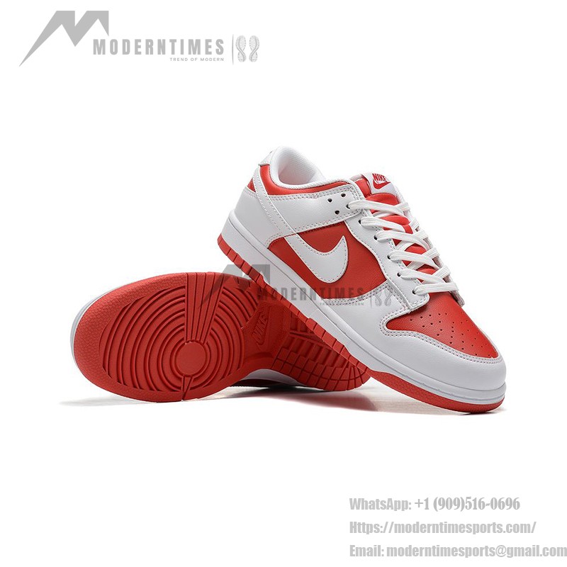 Nike Dunk Low "University Red" DD1391-600 スポーツとカジュアルスタイルに最適な鮮やかな赤と白のスニーカー Nike Dunk Low "University Red" DD1391-600 赤と白のスニーカー サイドビュー
